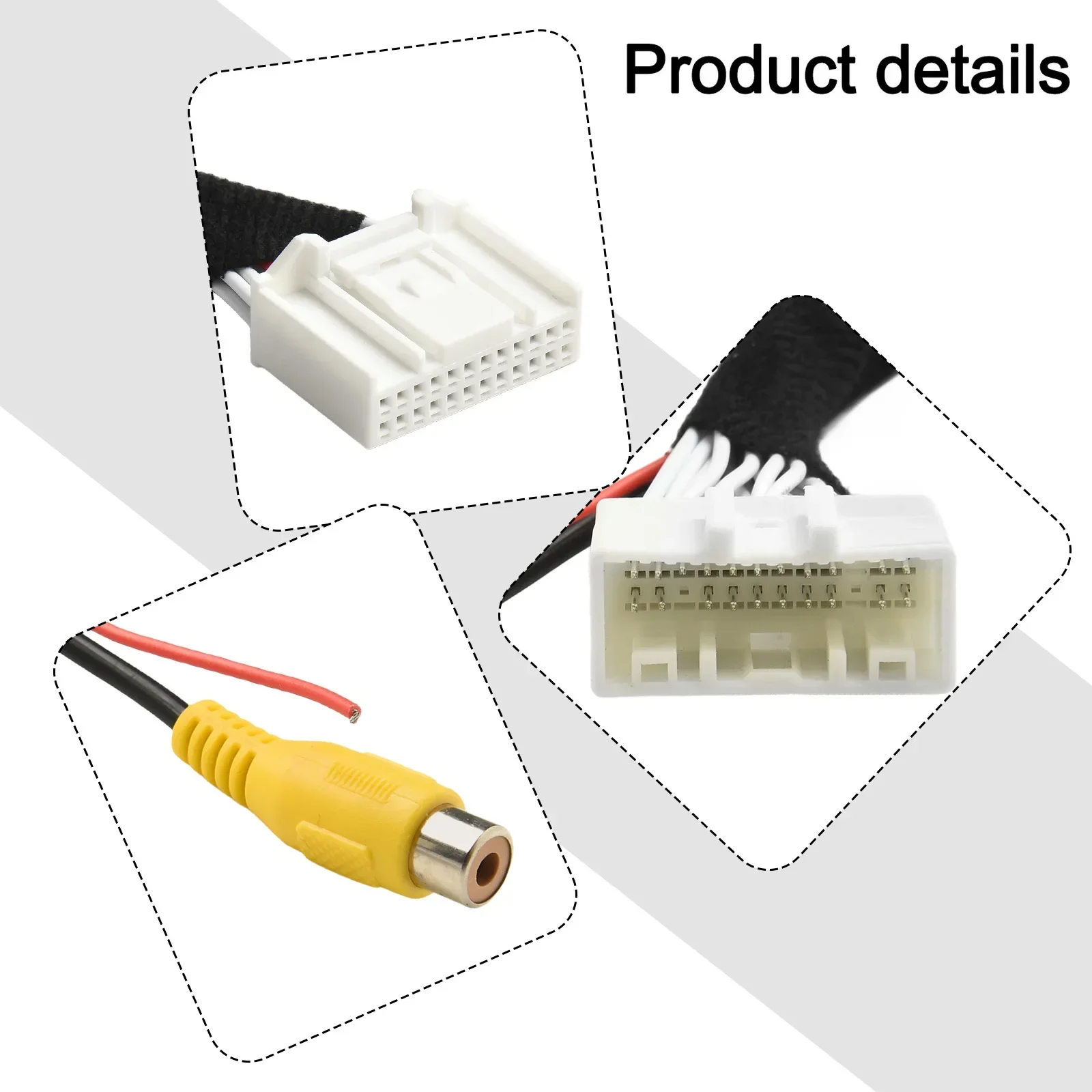 

High Quality New Practical Adapter Cable Adapter For Dacia 12V 1PCS Adapter Brand New Camera For Renault Plastic View