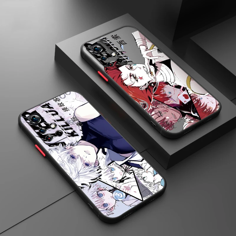 

Anime Hunter X Hunter Comics Frosted Translucent For Redmi Note 13 12 12S 12T 11 11T 11E 10 10S 9 Pro Plus 5G Cover Phone Case