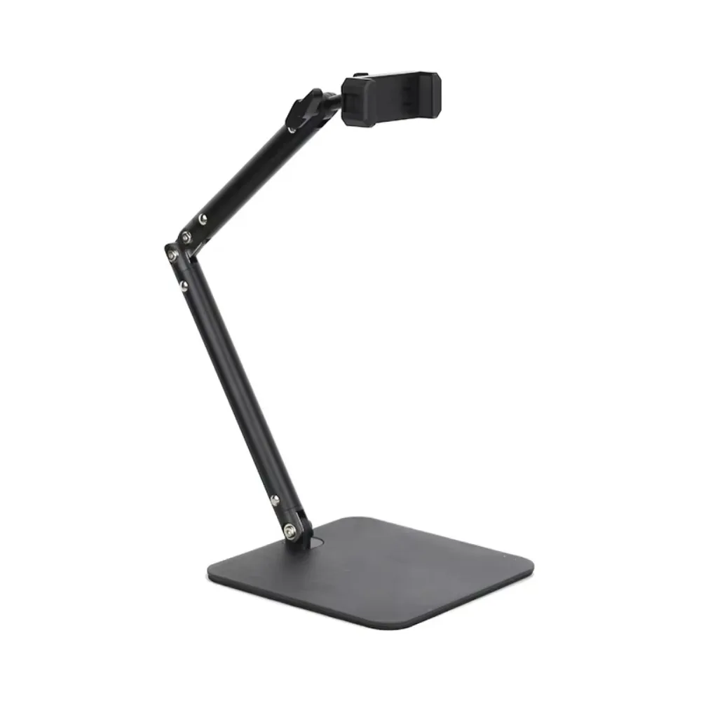 

Регулируемый по высоте держатель для настольного телефона, планшета, многоугольная вращающаяся на 360° складная подставка для планшета, нескользящее крепление с зажимом