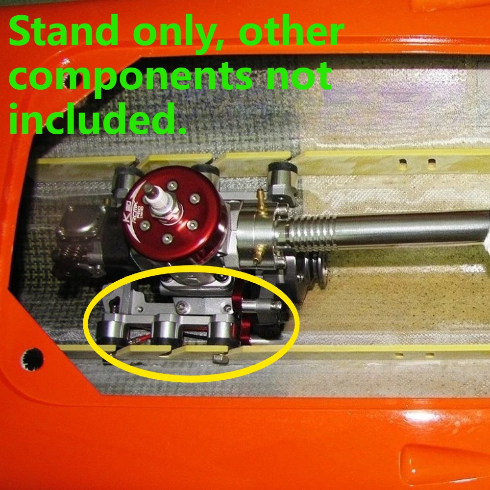 Soporte de motor RCMK/R254/K30R, tubo recto, soporte de motor, Control remoto, accesorios de modelo de barco, soporte de motor de escape trasero