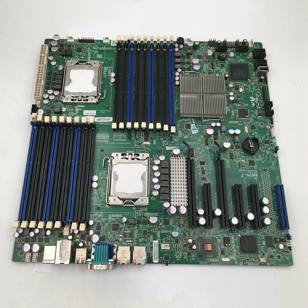 X8DTN +- F اللوحة الأم للخادم ثنائي الاتجاه X58 LGA1366 5520 رقاقة دعم معالج Xeon سلسلة 5600/5500
