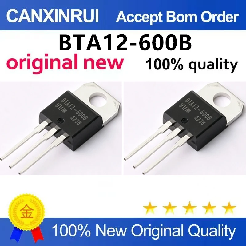 (5pcs-100pcs)Brand new original BTA12-600B silicon controlled BTA12 transistor direct insertion
