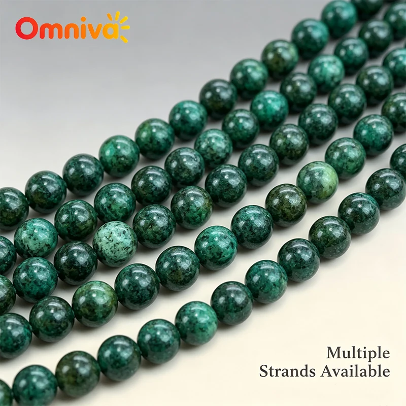 African Pine Natural Stone Agate Smooth Beads DIY Keychain Accessories Charm Bracelets For Making 15'' Wholesale 4/6/8/10/12MM