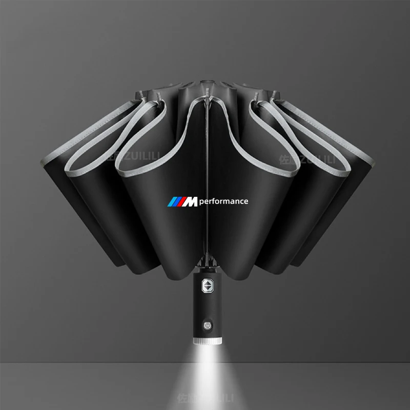 

For BMW M Performance E39 E46 E60 E90 E91 G80 F10 F15 F25 F20 F30 G20 X1 X3 X5 Car Automatic Folding Windproof Sunshade Umbrella