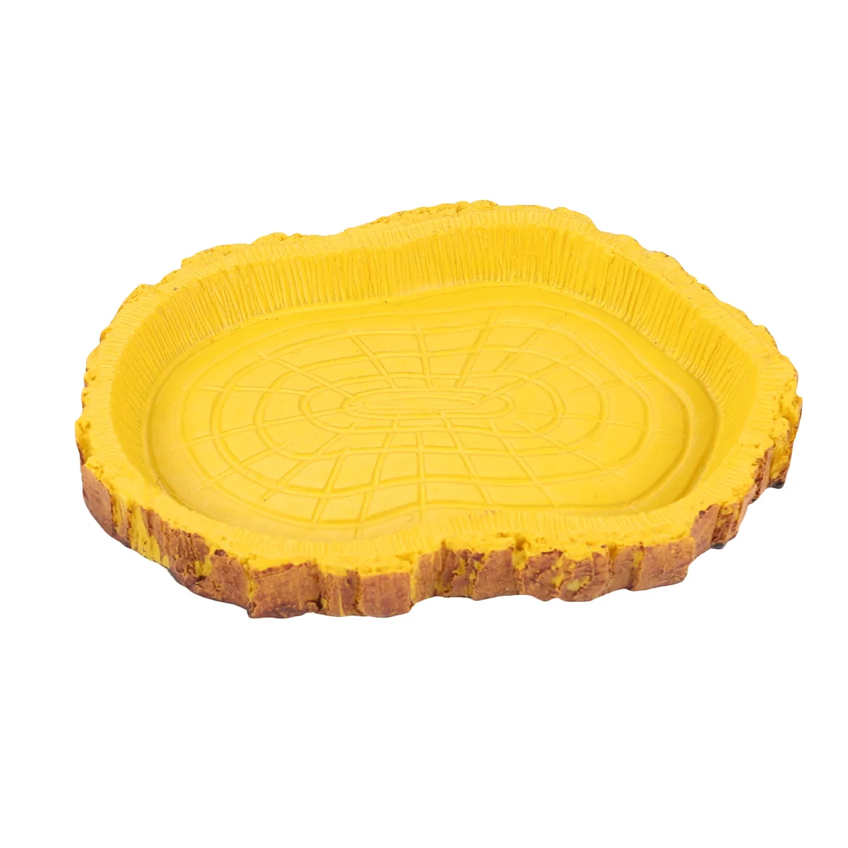 وعاء طعام لحاء الحيوانات الأليفة المقلد، مادة الراتنج، آمنة للمياه العذبة، حوض السمك، المناظر الطبيعية، سهلة التركيب #5