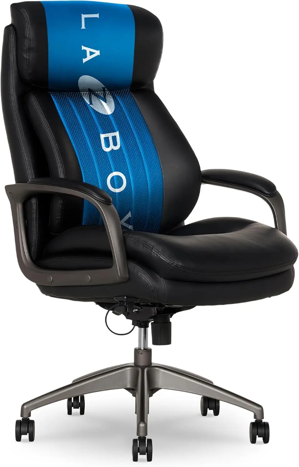 La-Z-Boy Nova Vegan Leather Modern Executive Ergonomic Design Office Chair, Memory Foam Thick Contoured Seat Back With Patented