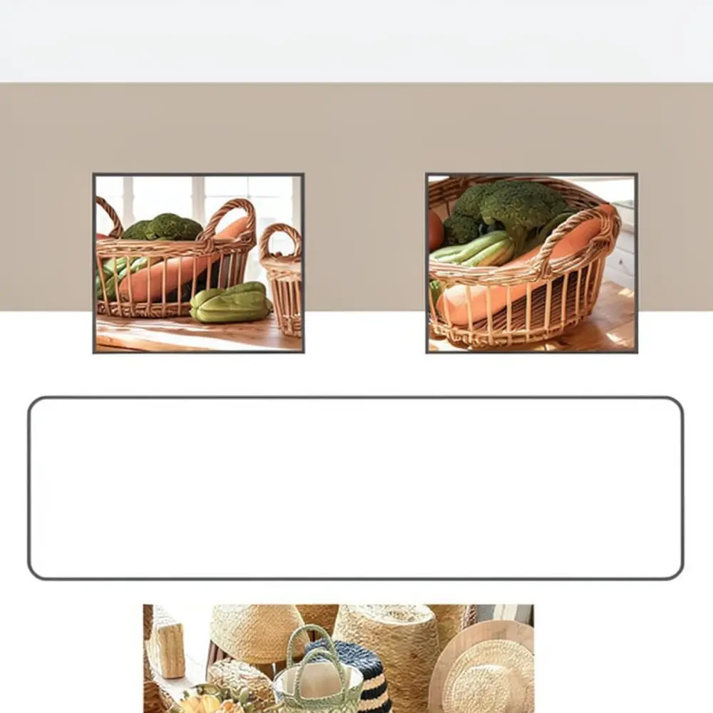 Nordic Style Handwoven Grass Flower Pot Seagrass Storage Basket Decorative Plant Container Desktop Organizer Home Decor