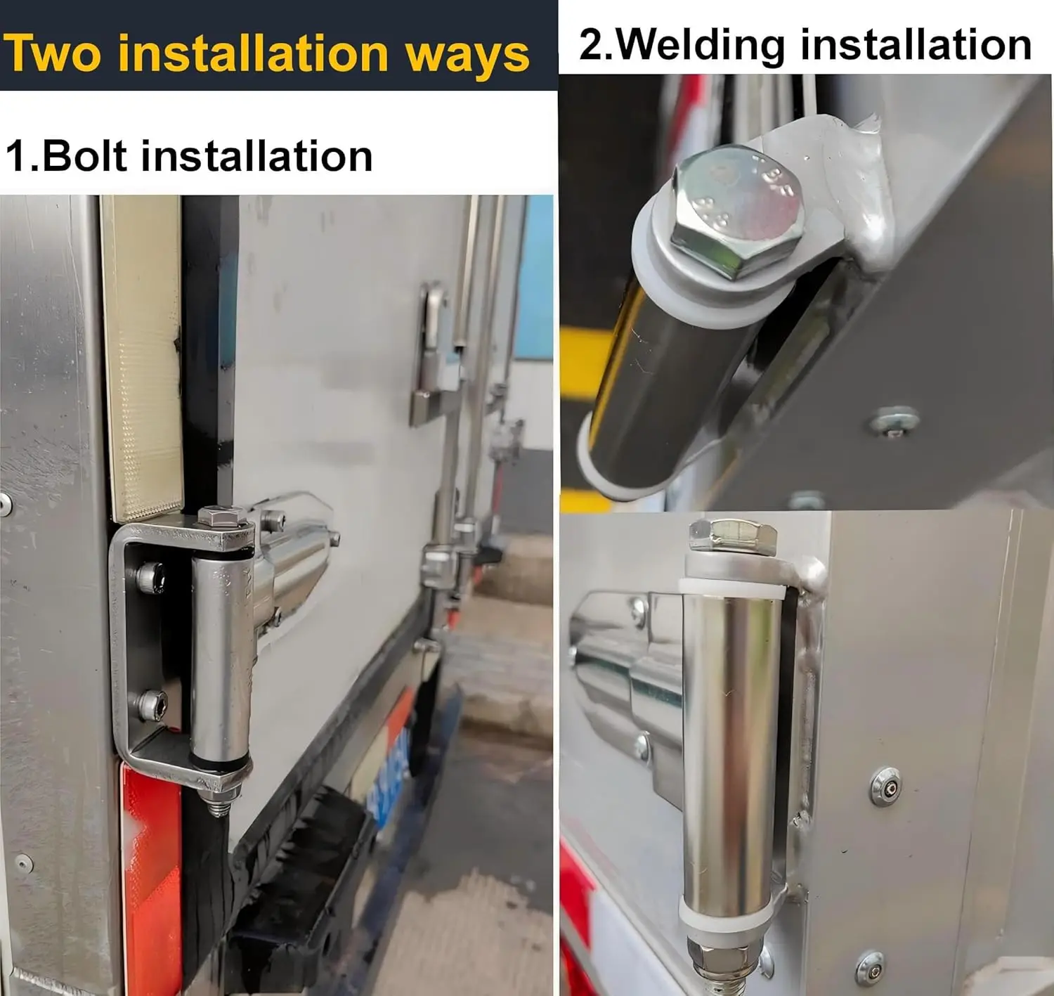 11 Inch Heavy  304 Stainless Steel Door Hinge Screw/Weld Installation for Truck Freezers Cold Storage Wooden Doors