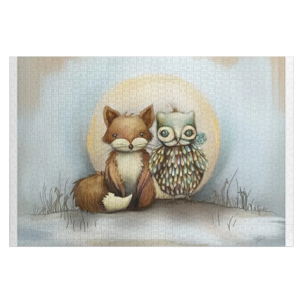 fox and owl Jigsaw Puzzle Custom Customized Photo Children Christmas Gifts Puzzle