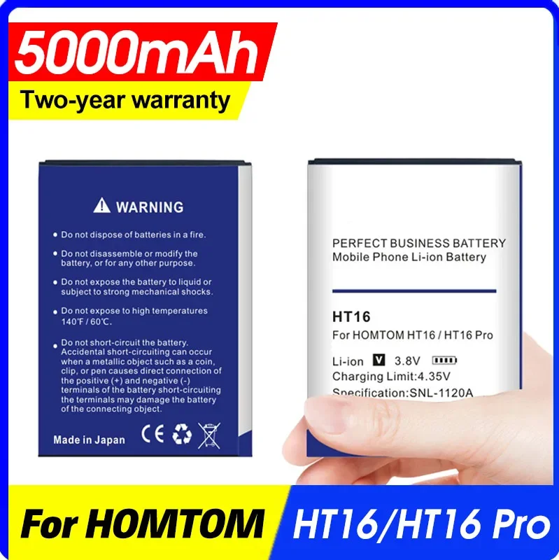 Ht16 5000mah Newly Production Battery for Homtom Ht 16 Pro Phone High Quality Replacement+tracking Number