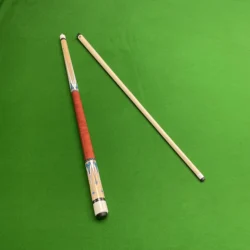 High Quality Maple Pool Cue 13mm Tip Unique Red Design Durable and Stable Ideal for 9 Ball and Carom Billiards