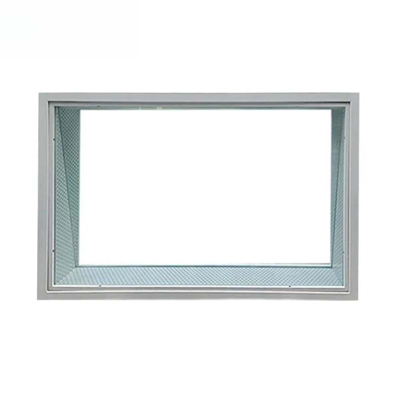 Soundproof observation window with tempered glass for music production studio
