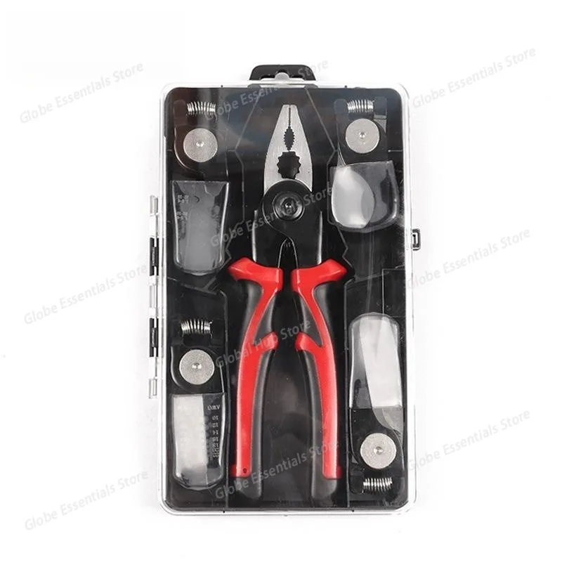 5 In 1 Versatile Tool Kit, Plier Tool Set Multifunct Interchangeable Pliers Head Wire Stripper Crimping Tools Sheet Metal Shear