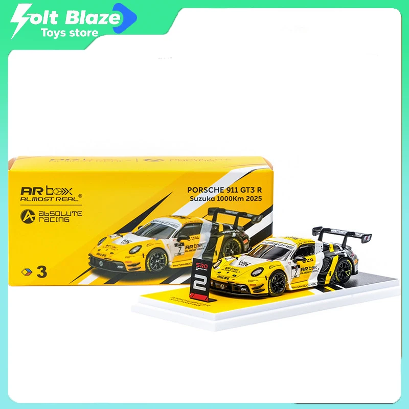 

Модель Almost Real 1/64 Porsche 911 GT3 R 2025 для гонки Suzuka 1000km Challenge # Коллекционная модель гоночного автомобиля 7 Race Car Replica DieCast, подарок для мальчика