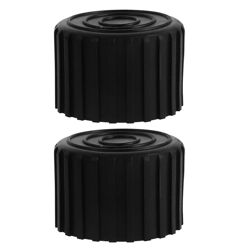

2pcs Outer Round Foot Cover Fitness Equipment Pad Thickened Rubber Leg Protector Non Skid Floor Protection Noise Reduction