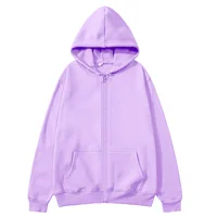 Men/Women zipper cardigan Hoodies pure color Casual Jacket Coats Fleece spring Autumn Sweatshirts Sports Streetwear men tops