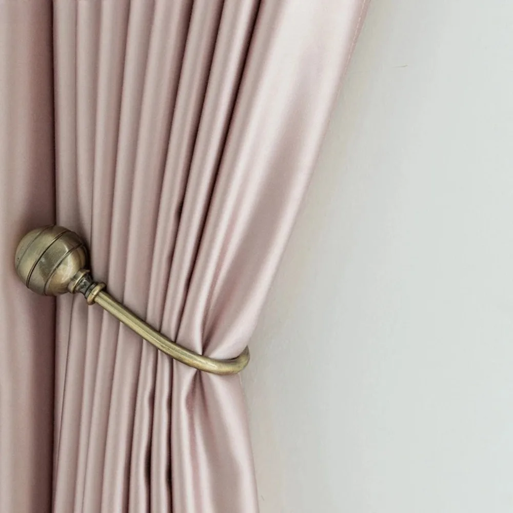 Milky Touch Feeling Solid Modern Curtains for Bedroom Living Room Blinds Faux Silk Window Curtain Custom Size Pannel