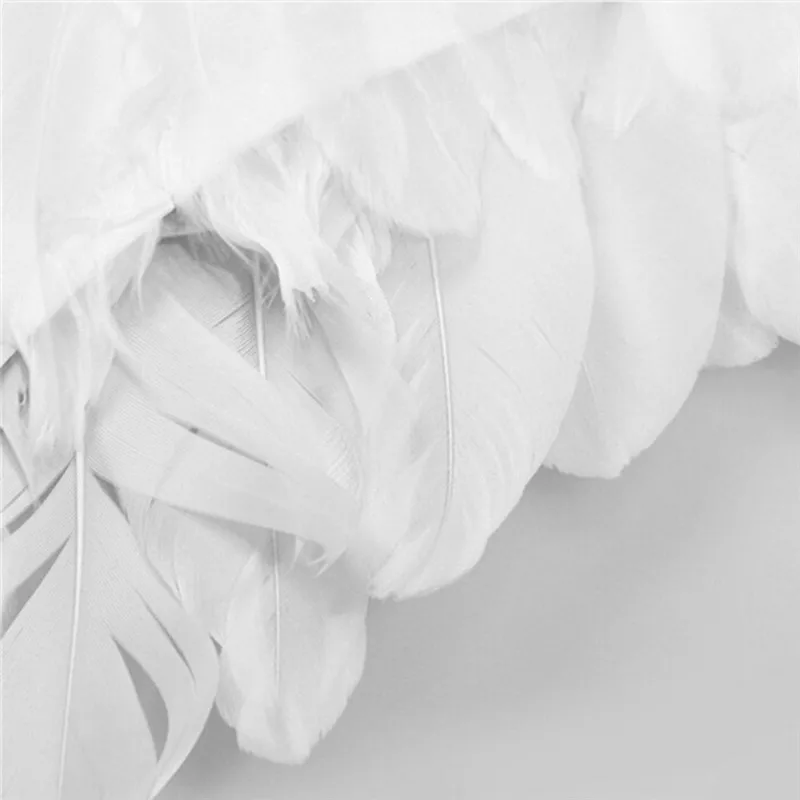 1 Set Lovely Baby Kids White Feather Angel Wings with Headband Headwear for Infant Newborn Birthday Party Costume Photo Prop