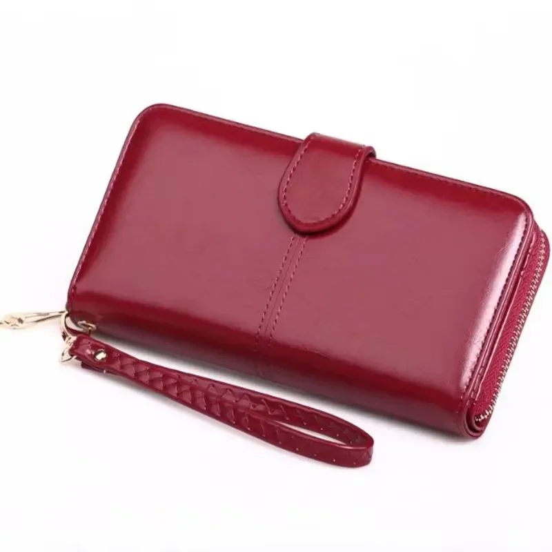 New Long Fashion Women leather Wallet Coin Purse Zipper Ladies clutch bag Credit Card holder For Female