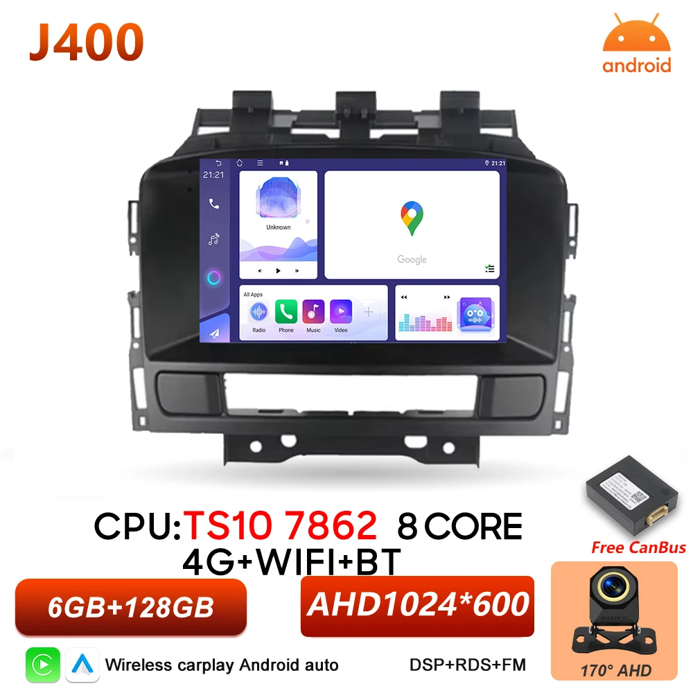 Android 16 Auto autoradio voor Opel Astra J Buick Excelle GT XT 2010 2011 2012 2013 2014 Draadloze Carplay Video Multimedia Speler