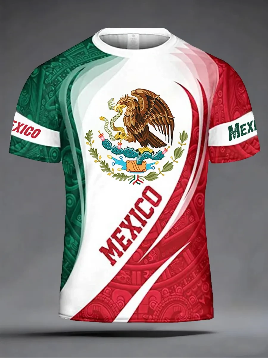 Mexico Style Aztec Pattern T Shirt Men Women 3D Print Tribal Graphic Casual Tee Short Sleeve Sports Top Quick Outdoor Summer