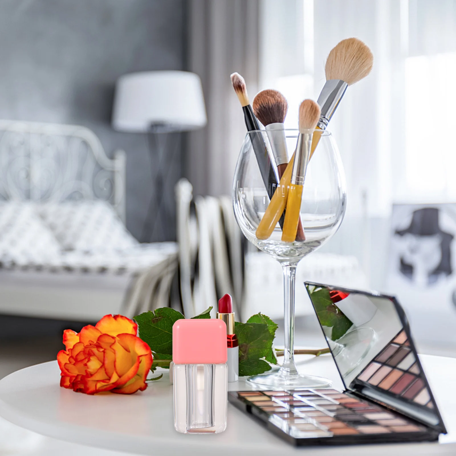 10 قطعة أنبوب ملمع صغير محمول حاوية فارغة قابلة لإعادة الملء لبلسم الشفاه لتقوم بها بنفسك مستلزمات السفر موزع ألوان الشفاه #6