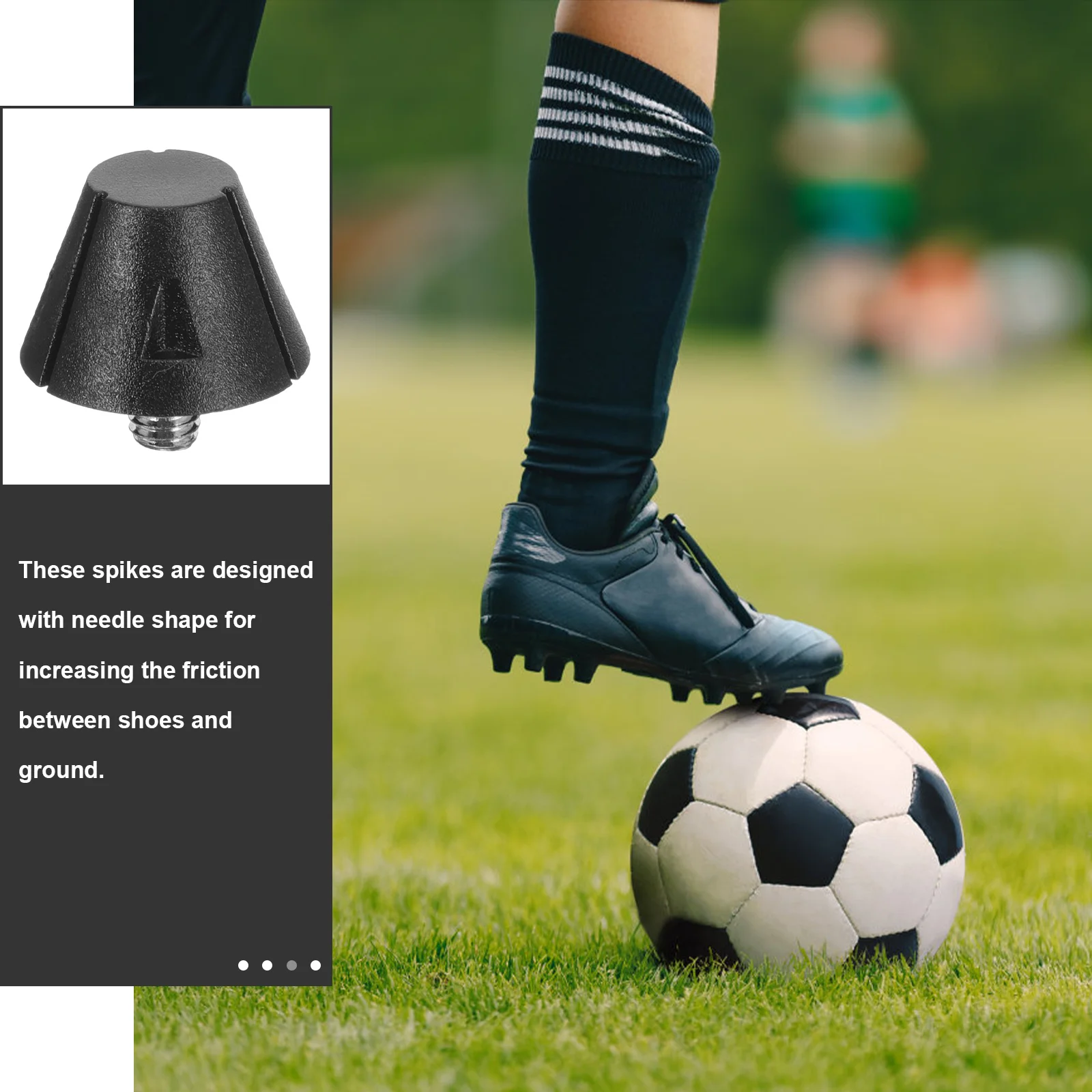 

12Pcs Football Shoe Cleats Tpu Spikes Needle Shape Design Anti-Slip Track Spike for Running Sports Shoes Replacement Studs