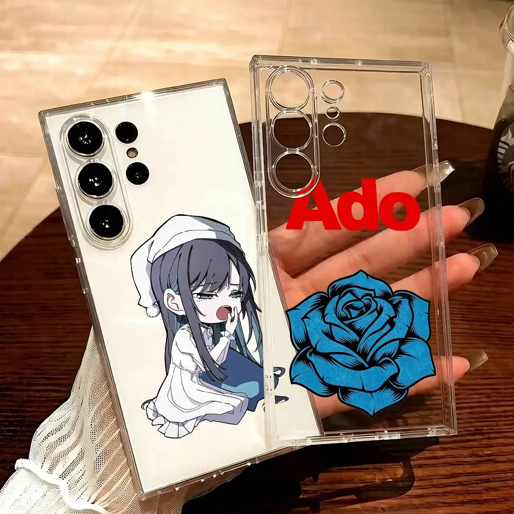 J-POP A-Ado Design  Phone Case For Samsung S25,S24,S21,S22,S23,S20,Ultra,Plus,lite,fe,5G Transparent Cover