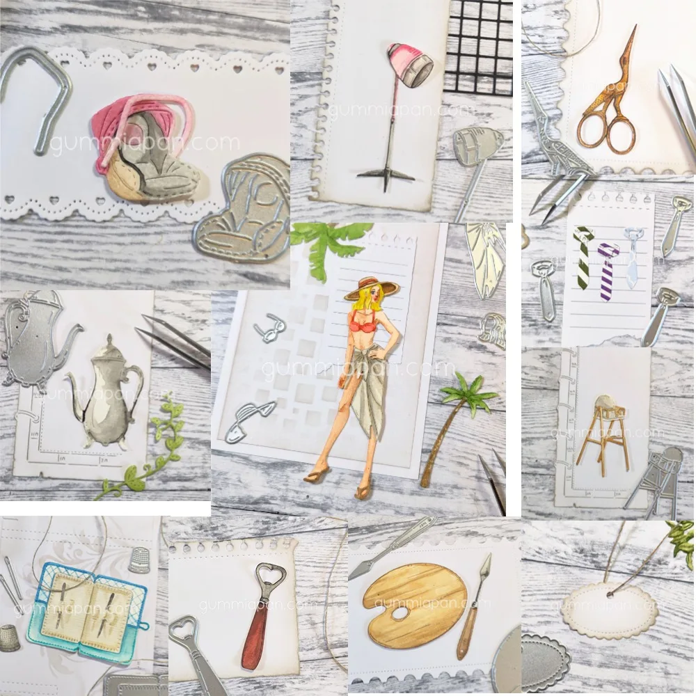 Beachwear for Amy Motorcycle New Metal Cutting Dies For DIY Scrapbooking Crafts Maker Photo Album Template Handmade Decoration