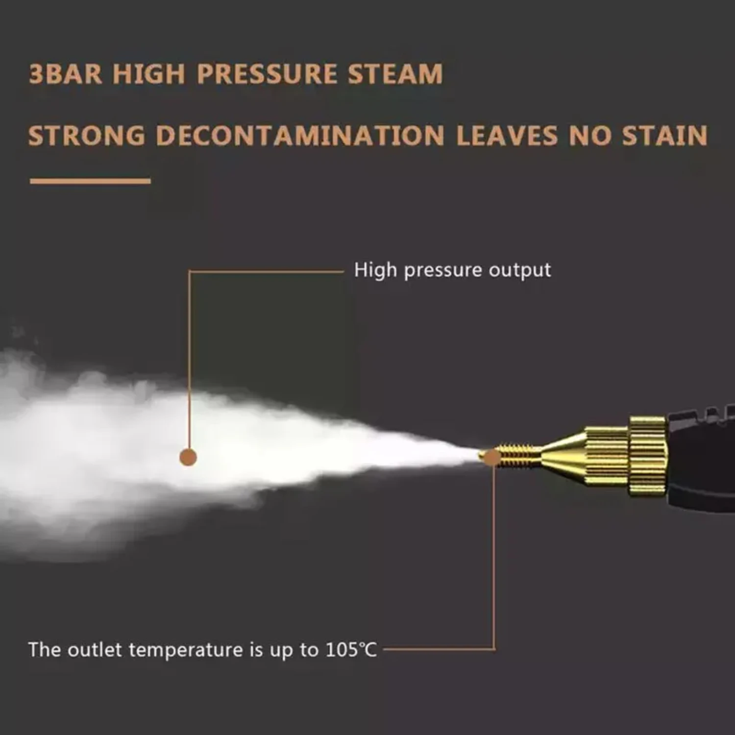 Limpiador a vapor doméstico de doble voltaje, dispositivo de limpieza de alta presión, temperatura, 220 W, Ideal, 110V/2500 V