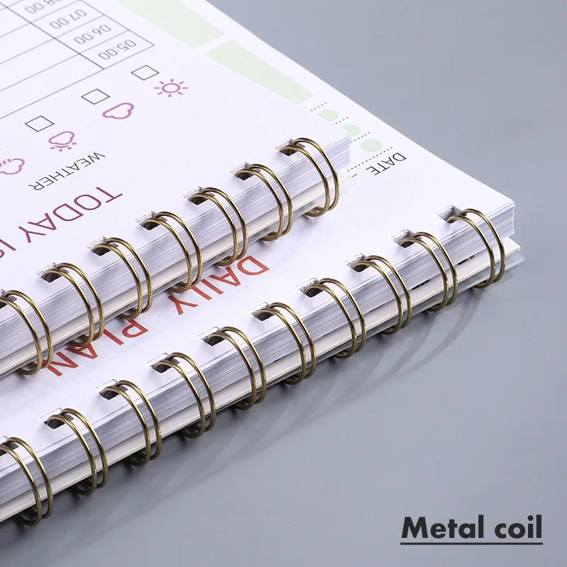 To Do List Notebook 120 Pages Daily Plan Coil Notebook Spiral Notepad Planning Hourly Scheduling Notebook Schedule Book