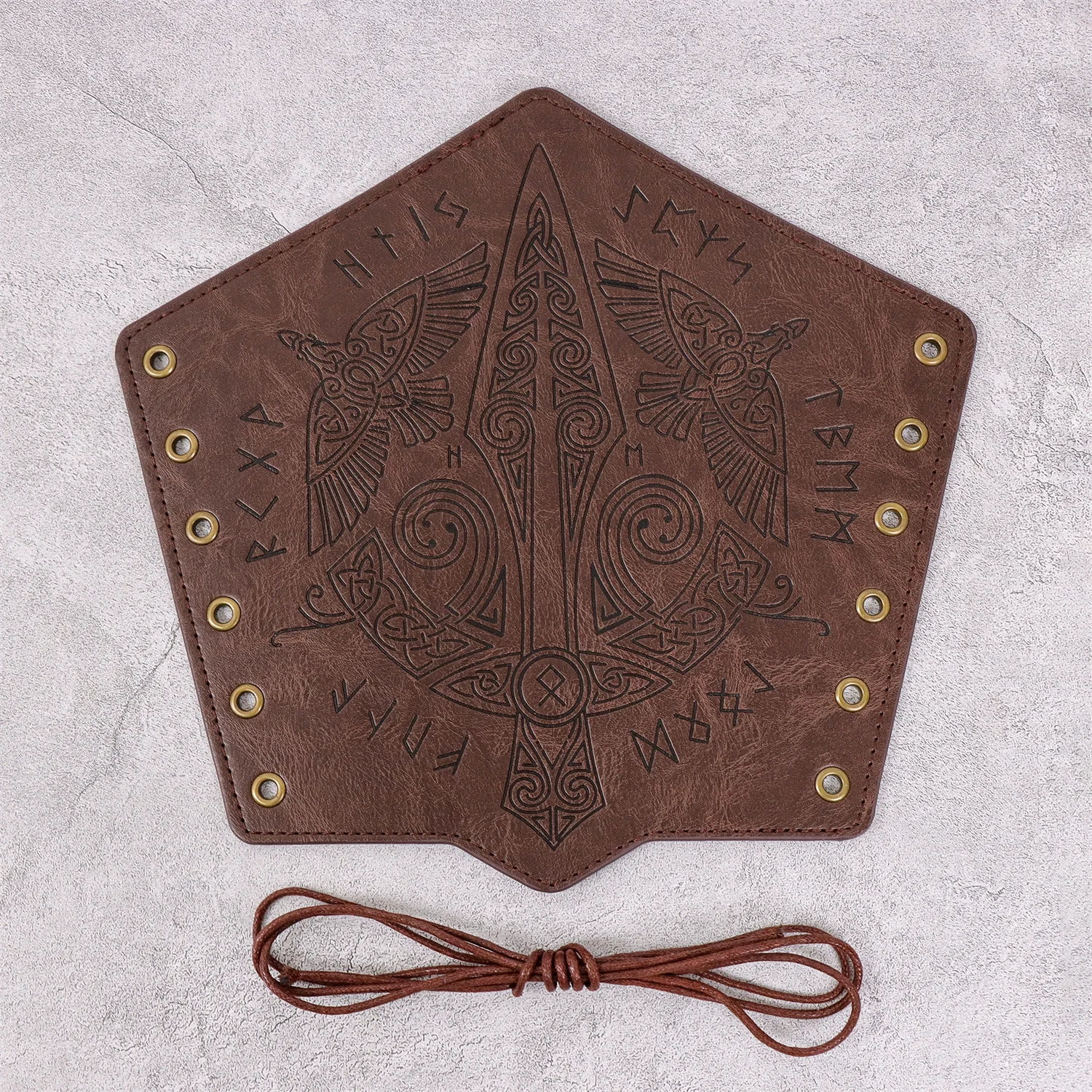 Renaissance-Gürtel, Halloween, mittelalterlicher Wikinger-Gürtel, Hüfttasche, Kunstleder, Wikinger-Handgelenkschutz, Halloween, Party, Cosplay-Requisiten – Detail 13