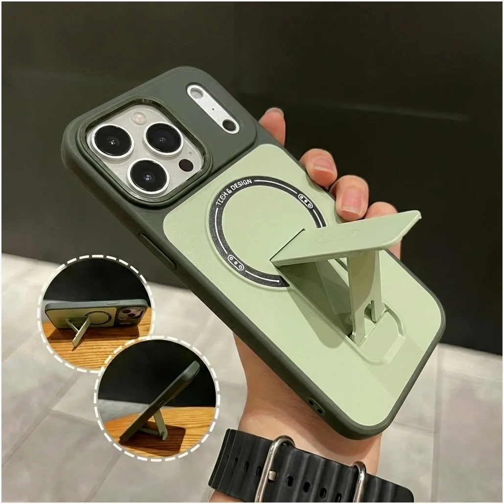 

case for 17 16 15 14 13 12 pro max Skin-feel Scrubbing Magnetic Protective Cover Shock Proof full coverage Anti-Fingerprint