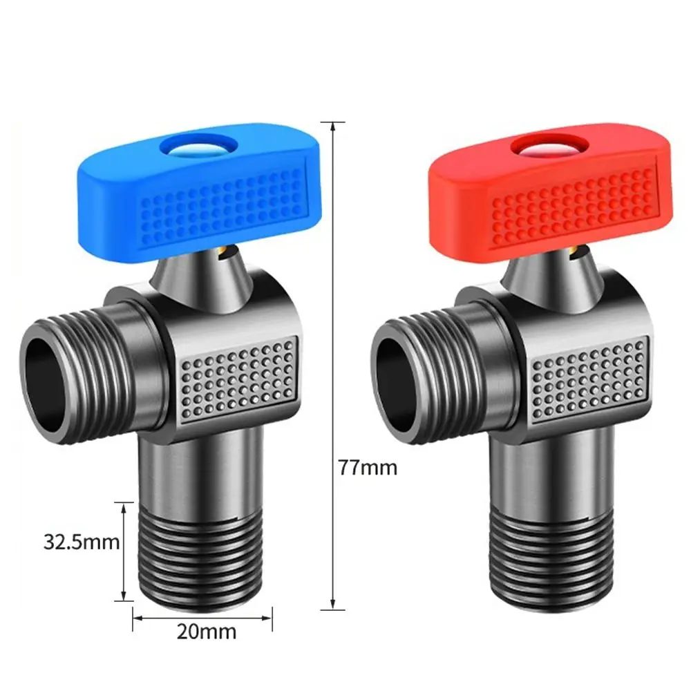 Metal Angle Valve Brass Core Thickened Ball Core Valve Large Flow Hot and Cold Water Stop Valve