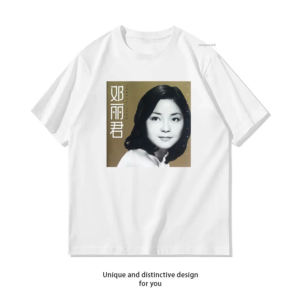 Teresa Teng Memorial Cpop Cantopop Jpop Music Singer T-shirt woman man Casual cotton printed t shirts Adult Breathable