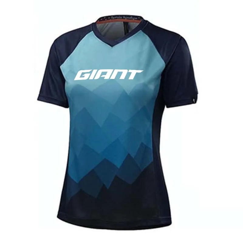 Women's Breathable Motocross Endurance Short-Sleeved Sweatshirt Fast Dry Downhill DH Bike Jersey for Outdoor