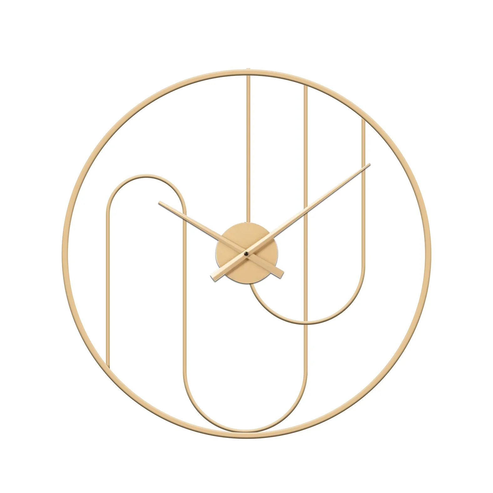 

z 60*60cm Guaranteed Quality Light Luxury Home Decorative Wall Clocks Modern Large Gold Metal Round Wall Decor Clock