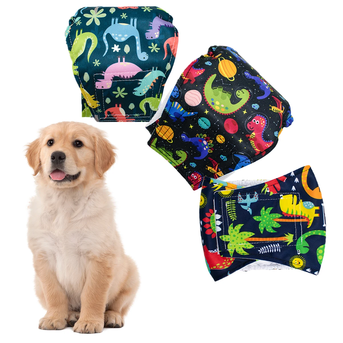 3 Buah Pembalut Perut Anjing J - Cloth Diaper Insert ulasan dan harga