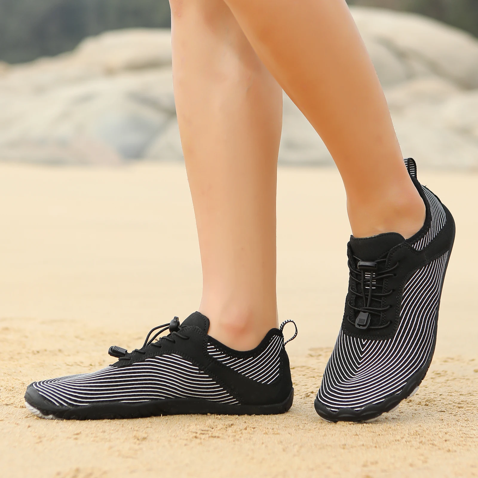 Sepatu Air pria wanita, sepatu pantai pria wanita, sepatu kebugaran luar ruangan, sepatu olahraga rekreasi, sepatu bersepeda, sol karet