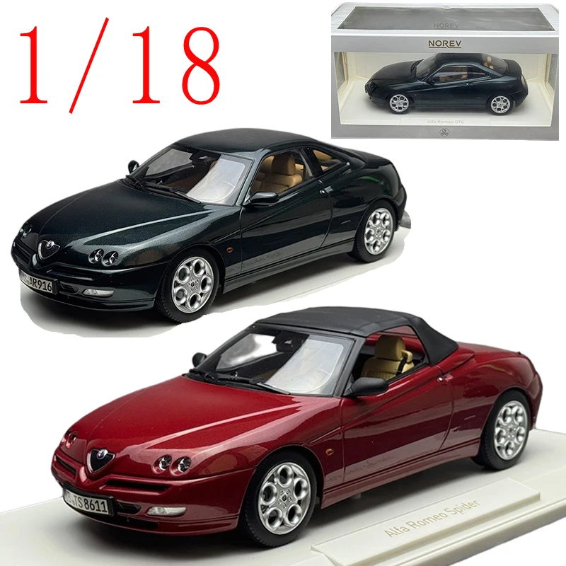 NOREV Diecast 1/18 Scale Alfa Romeo Spider Sports Car Model Alloy Alfa Romeo Coventry Car Model As A Gift Item for Display