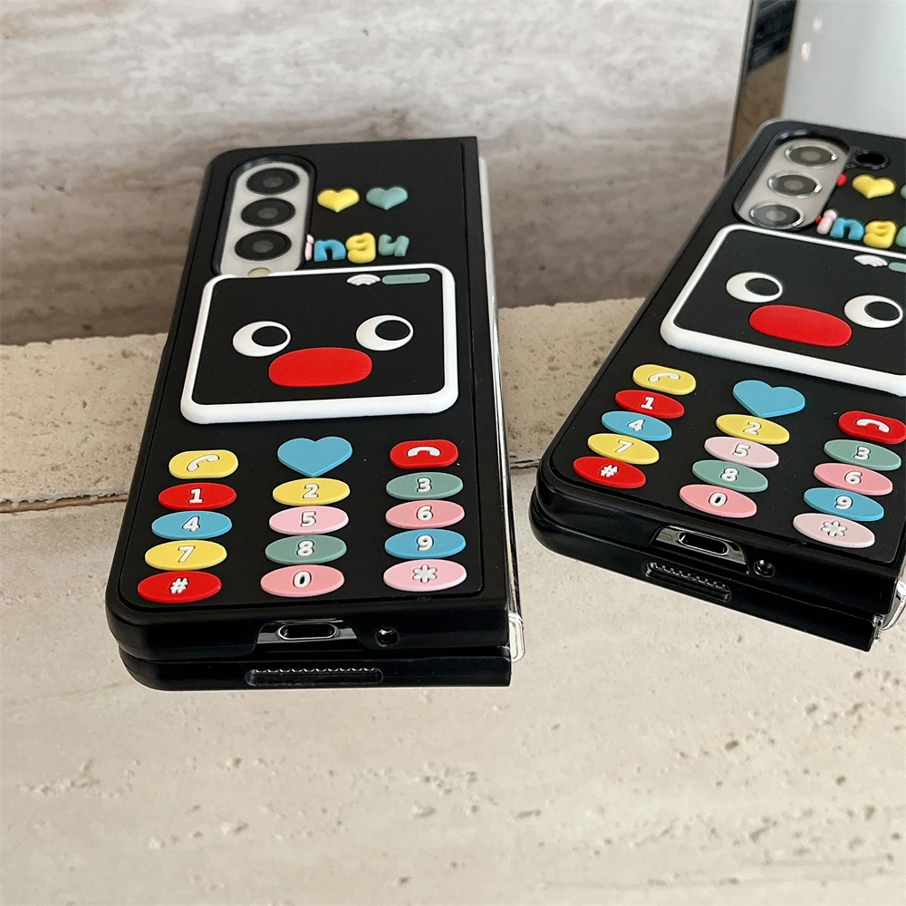 Penguin Wacky Cartoon Flip Cover Interactive Meme Expression Samsung Galaxy For Z Flip 4,Z Flip 5,Z Flip 3,Z Flip 6,Z Flip 7