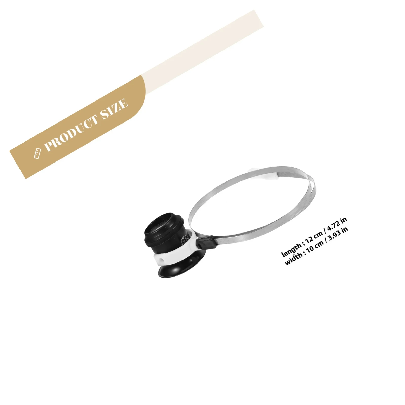 1 مجموعة عقال المكبر لإصلاح الساعات مجوهرات قوية العدسة أداة مكبرة سماعة لعمل قريب الحرفية الأيدي الحرة العدسة