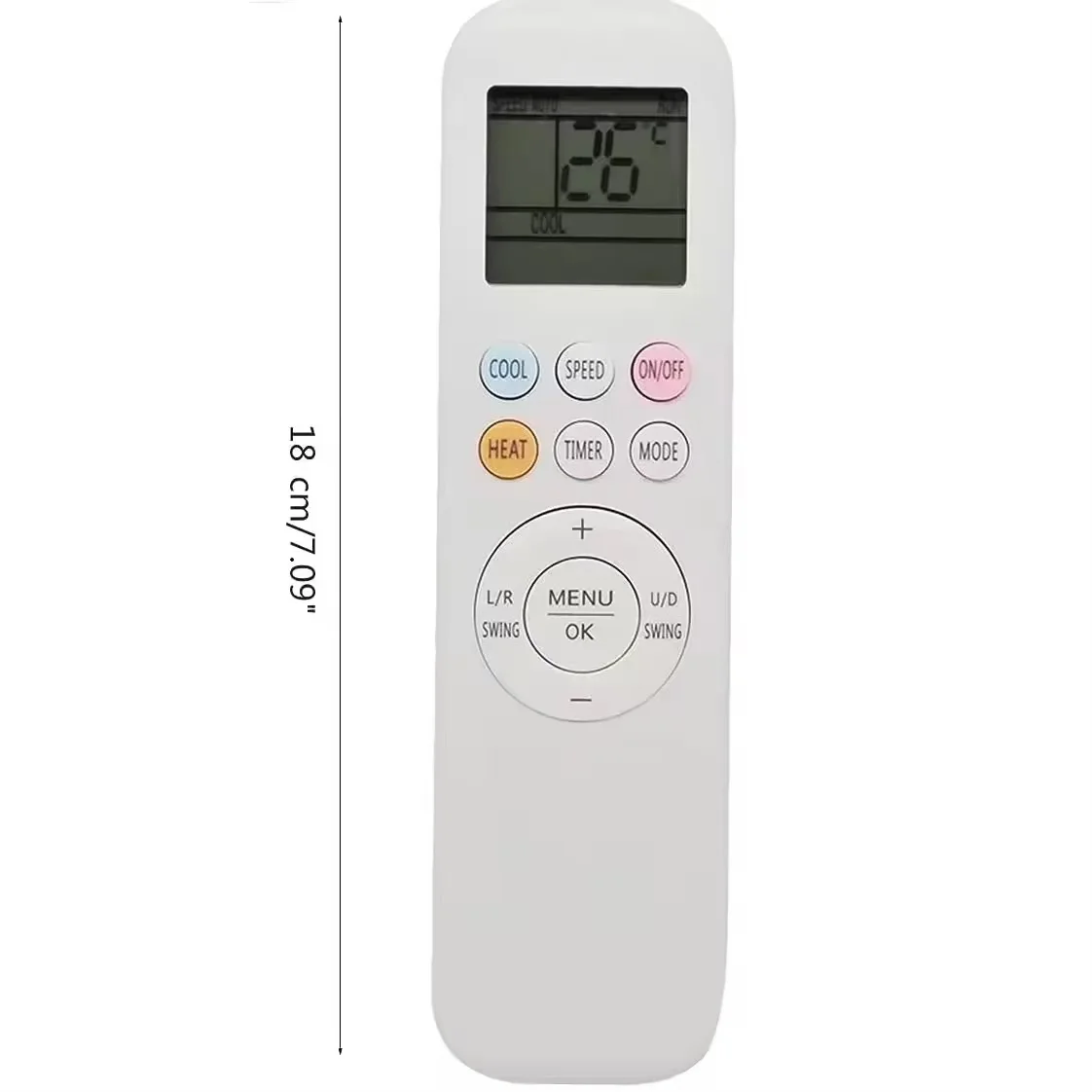 ABSQ-New YKR-T/011E Remote Control Replacement for AUX Air Conditioner Remote Control ,White