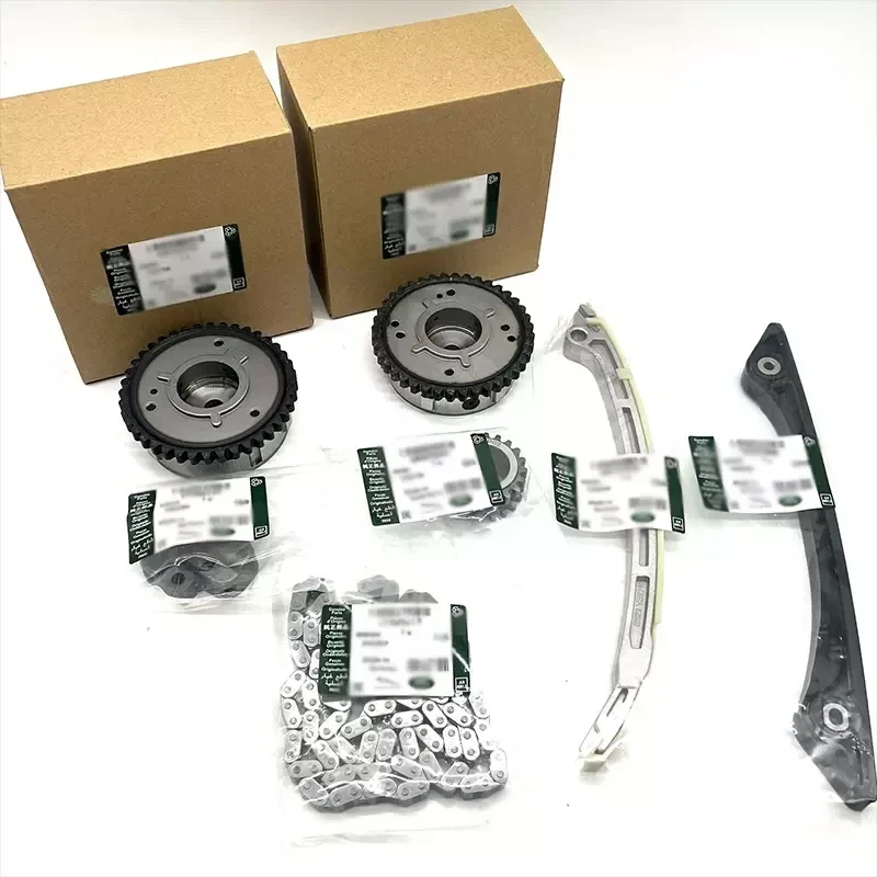 

Timing Chain Kit+2 VVT & Oil Pump Chain For Land Rover Evoque Discovery Sport Freelander 2.0L LR025632 LR025000