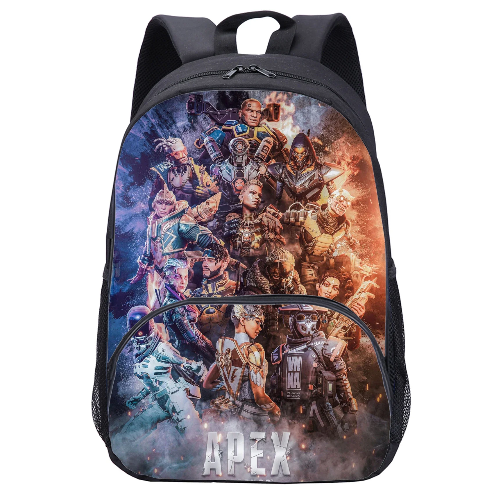 Water Resistant APEX Legends Graphic Schoolbag Casual Travel Knapsack,Druable Rucksack for Kids