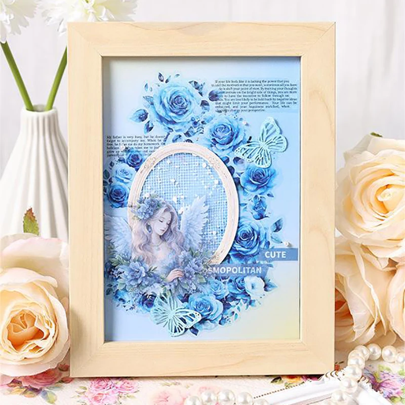 Vintage Journal Afplakband Creatieve Diy Decoratie Plakband Transparante Waterdichte Sticker Briefpapier Stickers Geschenken