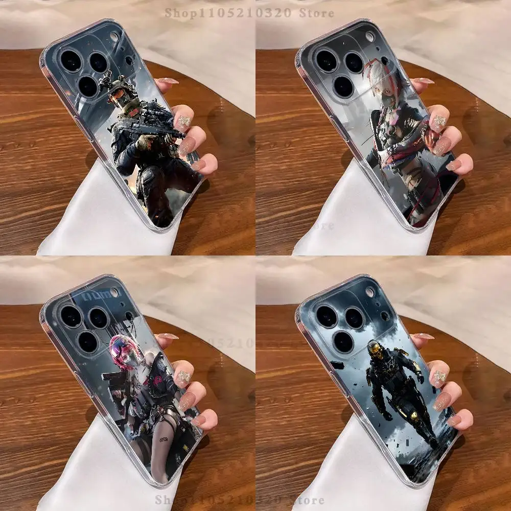 

Game Delta Force Phone Case For iPhone 16,15,17,12,13,14,11 Max,Pro,Plus,X,XS,XR,SE4,E Mini Transparent Cover