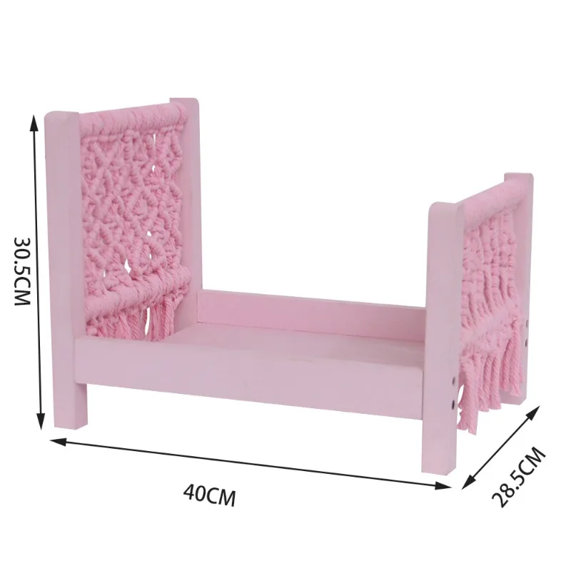 Detachable Small Wooden Beds Doll Beds 1pc Newborn Photography Props Studio Baby Photo Shooting Props With Small Bed Accessories
