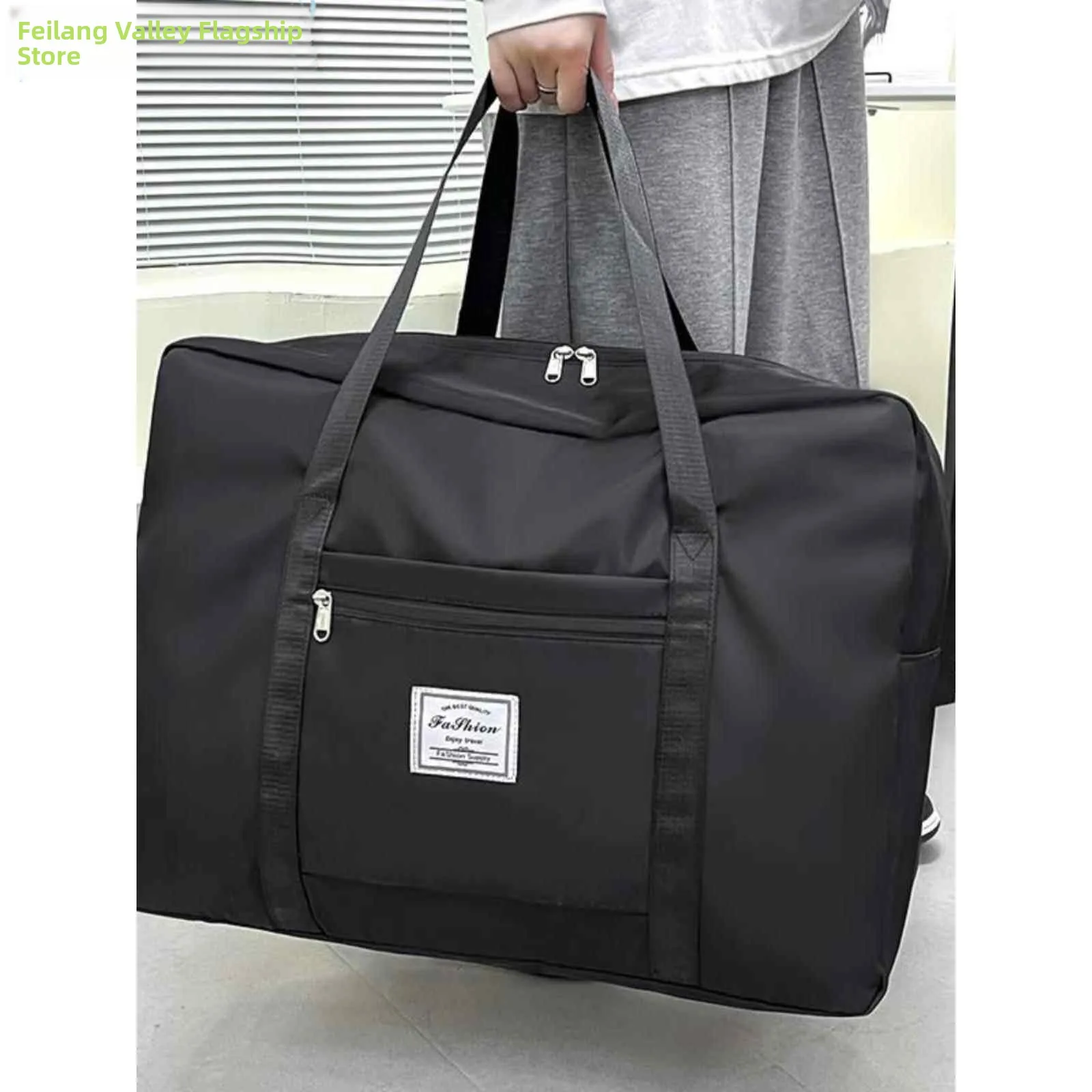 large-capacity-portable-folding-travel-bag-women's-short-trip-business-fitness-storage-bag-handheld-maternity-luggage