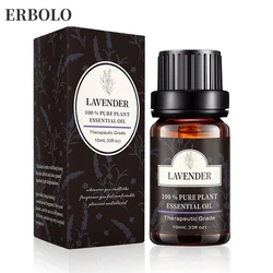 10ml Lavender Oil Aromatherapy Essential Oils For Diffuser Relaxation Calming Lavender Rose Lemon Oil High Quality 100% Pure
